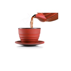 Taza Con Plato Para Te De Hierro Fundido Set 2 Unidade IBILI