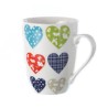 Taza Mug Con Corazones De Colores New Bone 350 Cc.