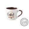 Taza Mug Para Cafe Color Blanco Coffe Stoneware 200 Ml