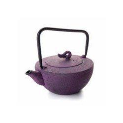 tetera de hierro fundido Tokio color púrpura con filtro IBILI