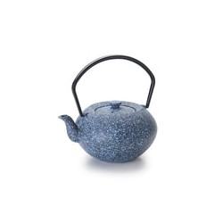 Tetera Lahore De Hierro Fundido azul con filtro Marca Ibili