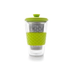 Vaso para Té con Filtro de acero inoxidable 18/10 de Cristal IBILI