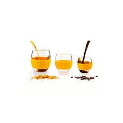 Vasos Para Cafe Y Te Set De 2unidades Térmicos Borosilicato IBILI