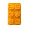 Molde Halloween Calabaza Silicona 6 Cavidades IBILI