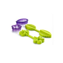 Molde para Fondant 3D de Flores Ibili
