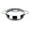 Cazuela Baja con Tapa Acero Inoxidable "Noah" IBILI