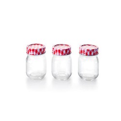 Bote o Frasco de Cristal para Conservas Set de 3 IBILI