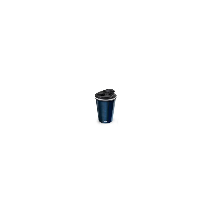 Termo Azul Forma Vaso Doble Pared Sin Bpa Acero Inox Ibili