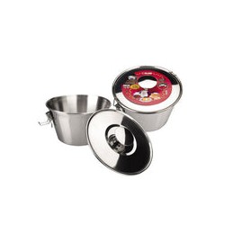 Flanero con Tapa y Cierre de Acero Inox IBILI