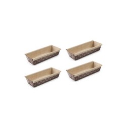 Molde Cake Desechable 4pz Indeformable Reciclable 21cm Ibili