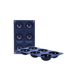 Molde Gelatinas y Flanes Semi Esfera Silicona IBILI