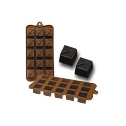 Molde para Bombon Cuadrado de Silicona IBILI