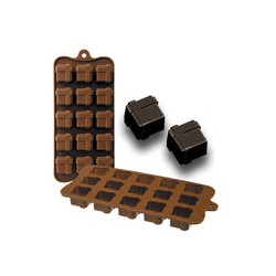 Molde para Bombon Forma Cuadrada Gift de Silicona IBILI