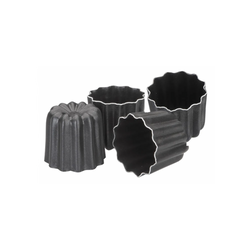 Molde Para Canelé De Acero Pack 4 Unidades 6 Cm Marca Ibili