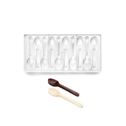 Molde para Chocolate Forma Cuchara Profesional Policarbonato IBILI