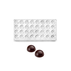 Molde para Chocolate Policarbonato Semi Circular Ibili