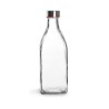 Botella De Vidrio Square De 1 Litro Y Tapa Acero Inox Ibili