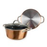 Cacerola Libre de PFOA de Piedra Acabado Estilo Cobre IBILI