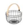 Frutero Redondo De Varillas Asa Madera 25 Cm Marca Lacor