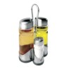 Juego de Aceitera Vinagrera Salero y Pimentero IBILI