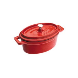 olla cocotte mini ovalada de hierro fundido esmaltado IBILI