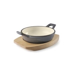 Olla Redonda Profesional Hierro Fundido Inducción 16cm Lacor