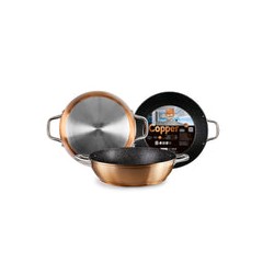 Sarte Honda Asas Piedra  Estilo Cobre Sin PFOA Marca Ibili