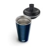 Termo Azul Forma Vaso Doble Pared Sin Bpa Acero Inox Ibili